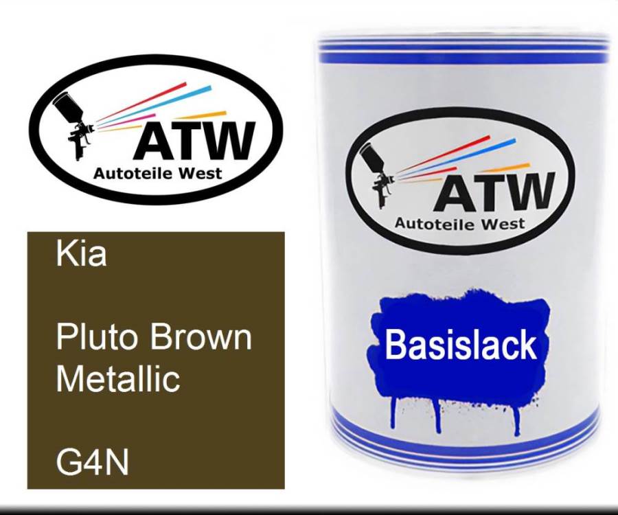 Kia, Pluto Brown Metallic, G4N: 500ml Lackdose, von ATW Autoteile West.